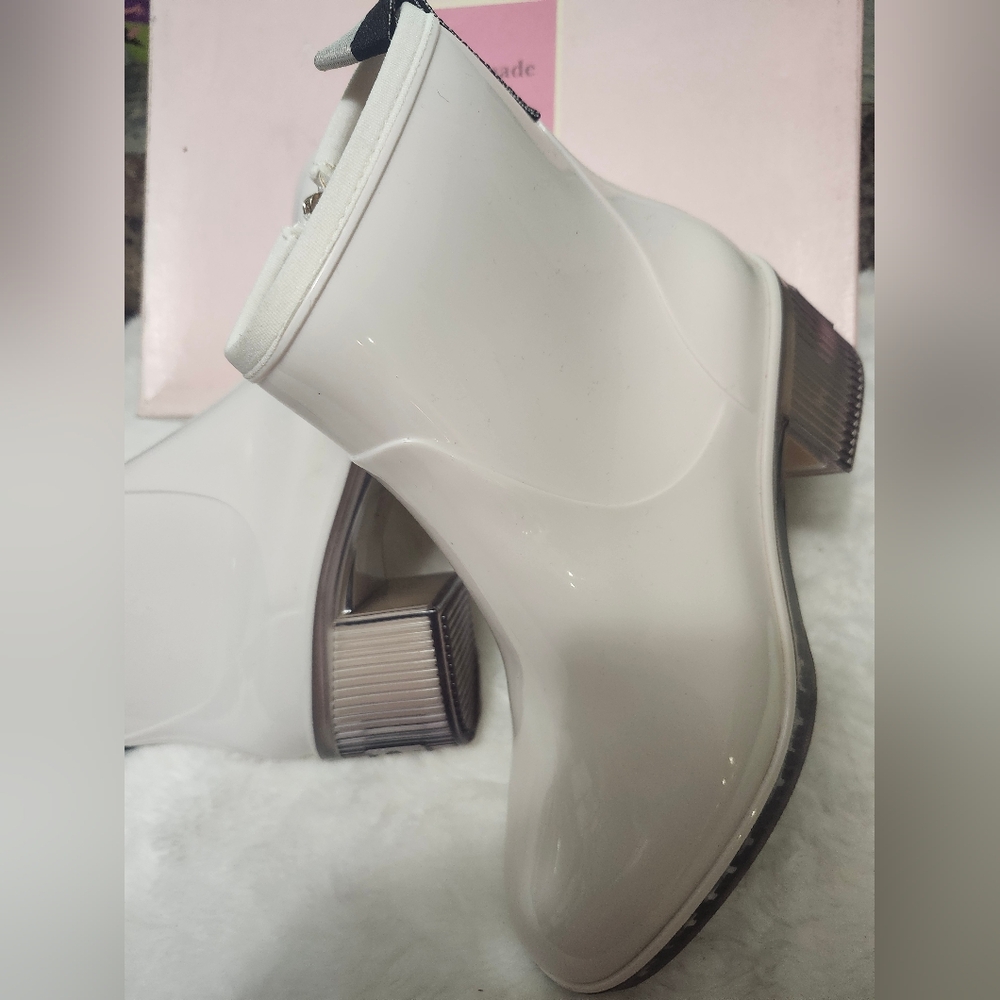 Kate Spade Glossy White Winter Boots